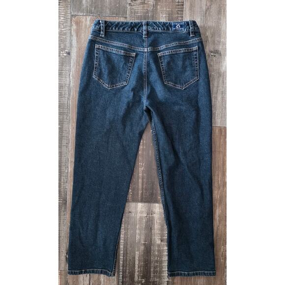 Liz Claiborne Straight Leg Fit Blue Jeans Petite 6 Short - Picture 2 of 7